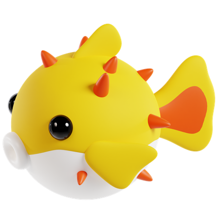 Puffer fish  3D Icon