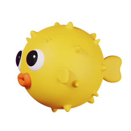 Puffer Fish 3D Icon