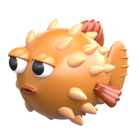 Pufferfish  3D Icon