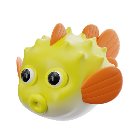 Pufferfish  3D Icon