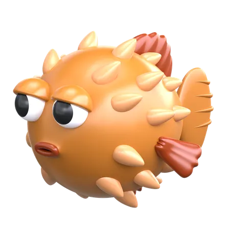 Pufferfish  3D Icon