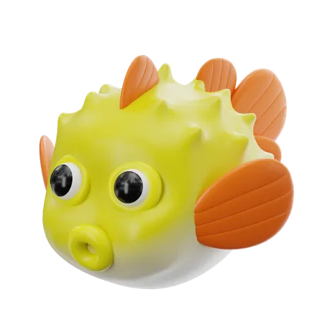 Pufferfish  3D Icon