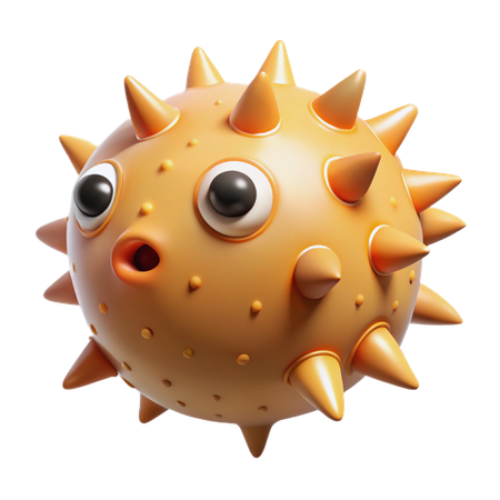 Pufferfish  3D Icon