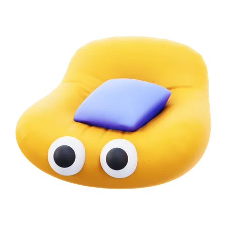 Puffy Chair  3D Icon