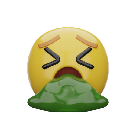 Puke Emoji  3D Emoji