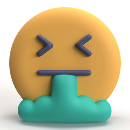 Puke Emoji  3D Icon
