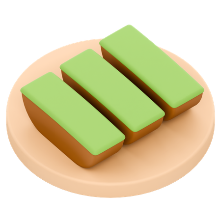 Pandan pukis  3D Icon