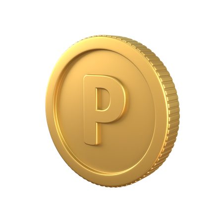 Pula Gold Coin  3D Icon