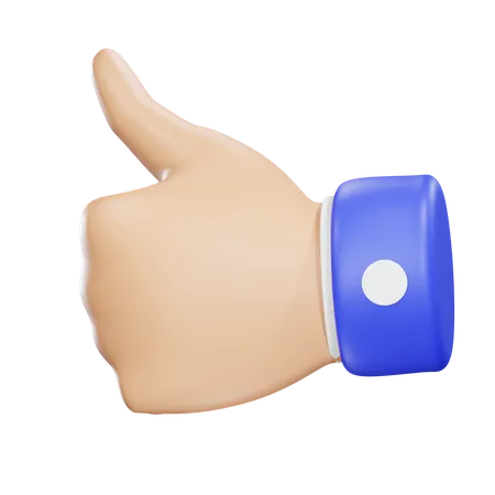 Pulgar arriba  3D Icon