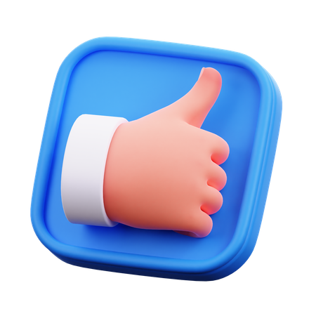 Pulgar arriba  3D Icon