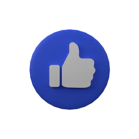 Pulgar arriba  3D Icon