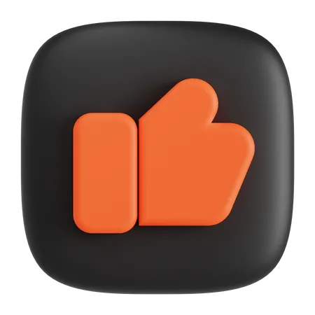 Pulgar arriba  3D Icon