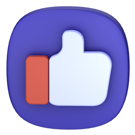 Pulgar arriba  3D Icon