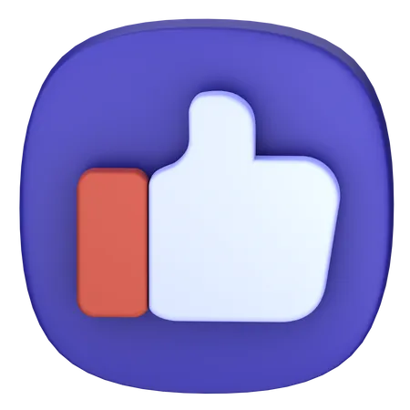 Pulgar arriba  3D Icon