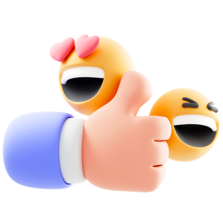 Emoji pulgar arriba  3D Icon
