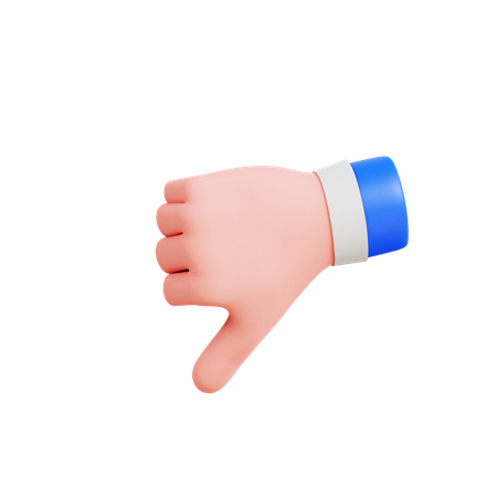 Pulgar hacia abajo  3D Icon