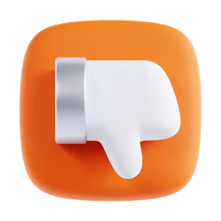 Pulgar hacia abajo  3D Icon