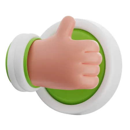 Pulgar arriba  3D Icon