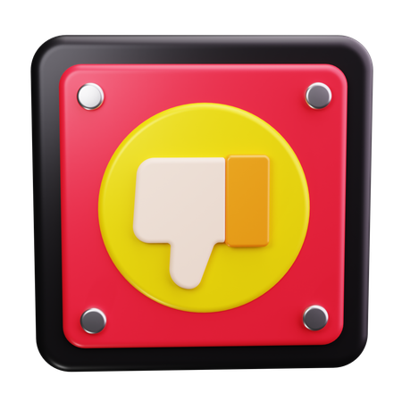 Pulgares abajo  3D Icon