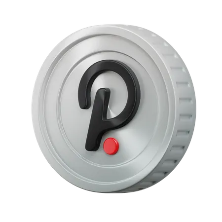 Pulkadot Coin  3D Icon