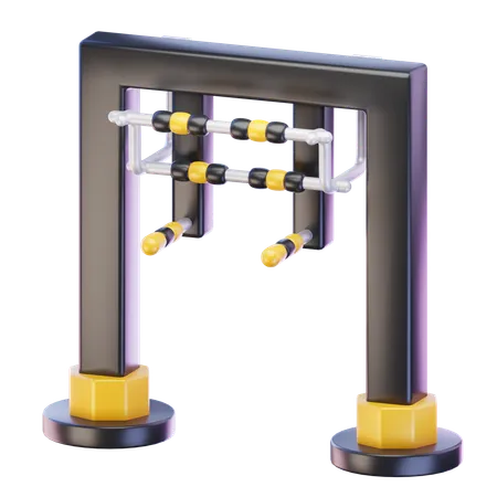 Pull Up Bar  3D Icon