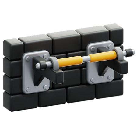 Pull Up Bar  3D Icon