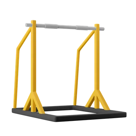 Pull Up Bar Gym Equipment 3 D Icon Illustration 3D Icon