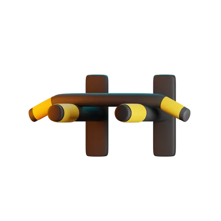 PULL UP BAR ISOLATED 3 D RENDER 3D Icon