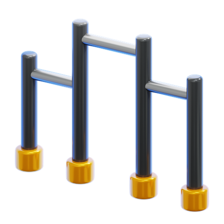 PULL UP BARS  3D Icon