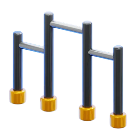 PULL UP BARS  3D Icon