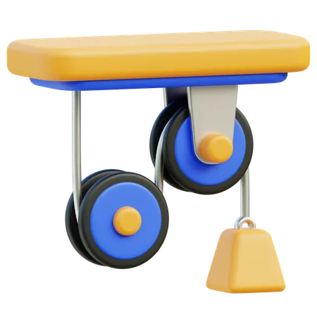 Pulley  3D Icon