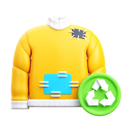 Pullover-Recycling  3D Icon