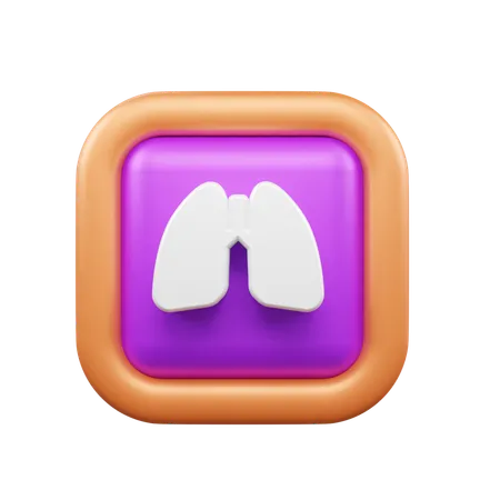 Pulmones  3D Icon