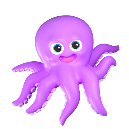 Pulpo  3D Icon