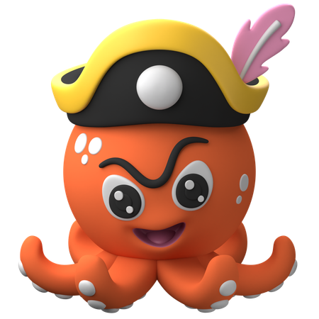 Pulpo peculiar  3D Icon