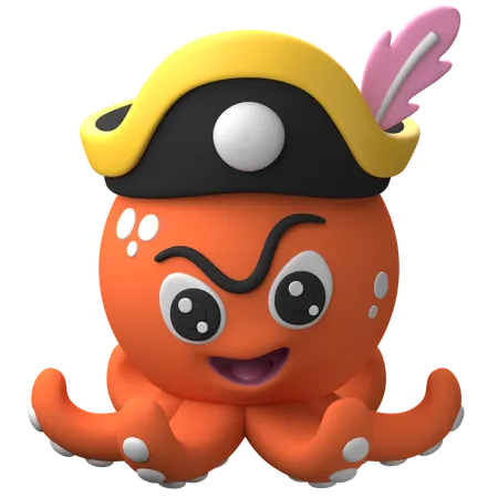 Pulpo peculiar  3D Icon