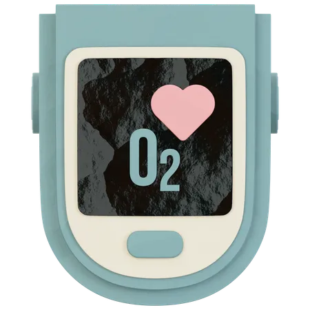 Pulse Oximeter  3D Icon