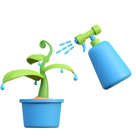 Pulvérisation de plantes aquatiques  3D Icon