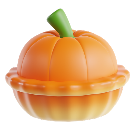 Pumkin pie  3D Icon