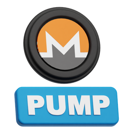 Pump Monero Token  3D Icon