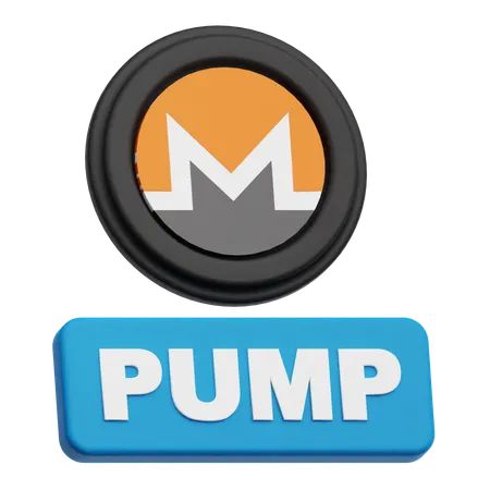 Pump Monero Token  3D Icon