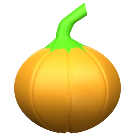 Pumpkin 3 D Icon Illustration 3D Icon