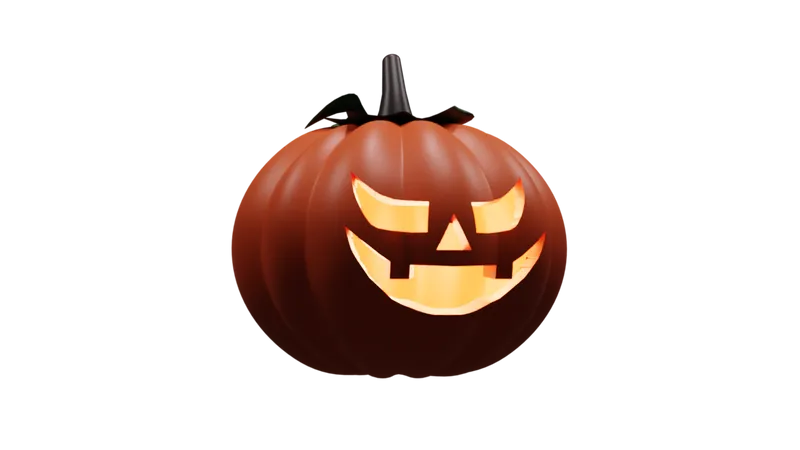 Pumpkin Halloween 3 D Object 3D Illustration