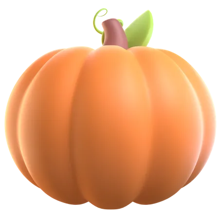 Pumpkin 3 D Icon Illustration 3D Icon