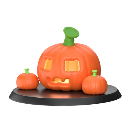 Pumpkin 3 D Halloween Illustration Pack 3D Icon