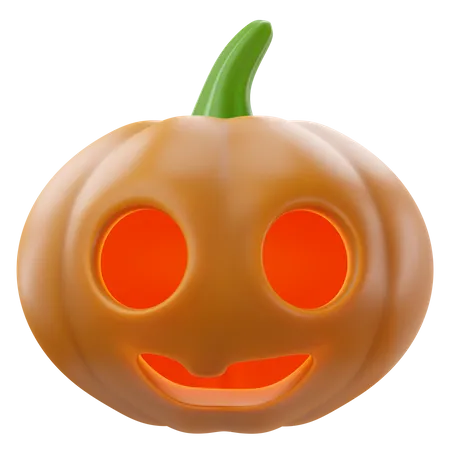 3 D Rendering Of Halloween Pumpkin Icon 3D Icon