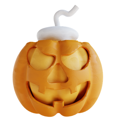 Pumpkin And Candles  3D Icon