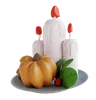 Pumpkin And Cherry Candles