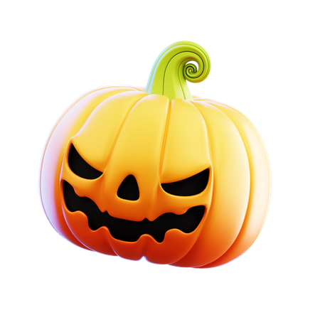 Pumpkin Angry  3D Icon
