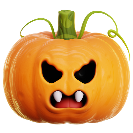 PUMPKIN ANGRY  3D Icon